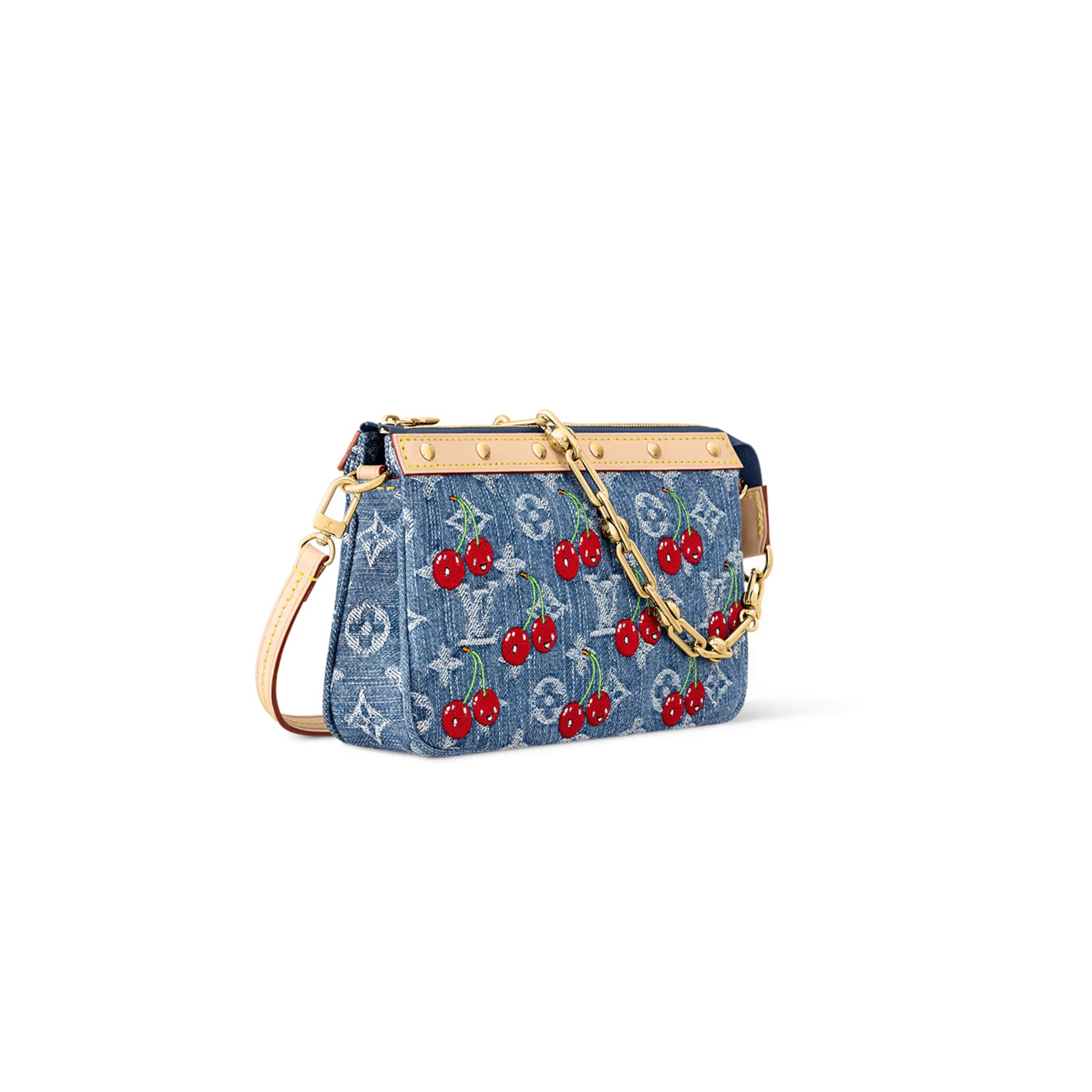 LOUIS VUITTON DENIM MURAKAMI LV X TM POCHETTE ACCESSOIRES M13994 (22*13*4cm)